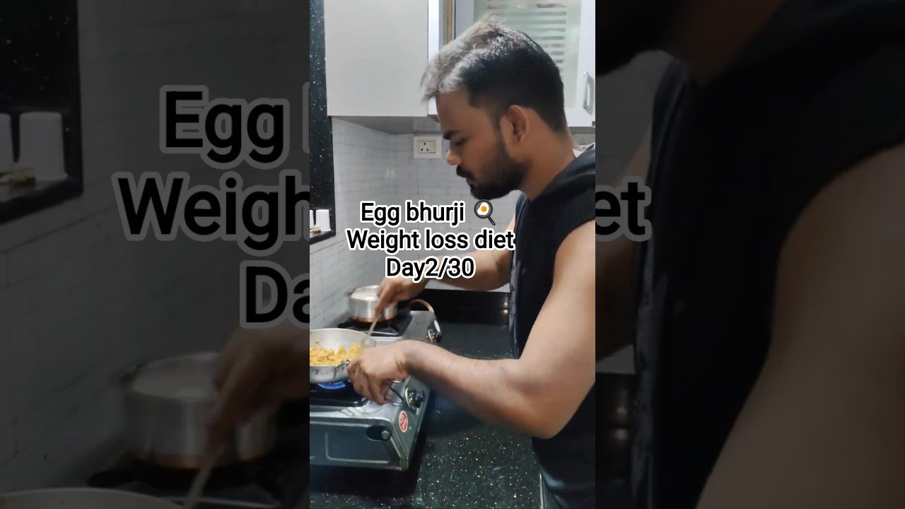 Egg bhurji | day2/30 weight loss diet (dinner) #recipe #cooking #eggrecipe #egg