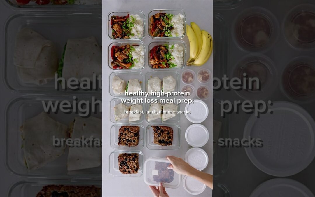Healthy meal prep ideas for weight-loss (high protein)