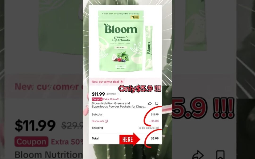 Bloom Greens & Superfoods Discount Deal#superfoods #healthylifestyle #couponcommunity
