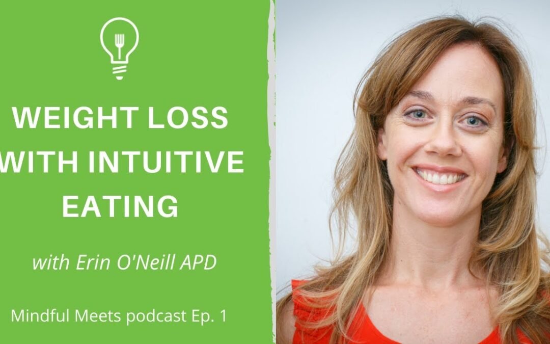 Weight loss with intuitive eating – Mindful Meets podcast Ep 1 – non-diet weight loss approach