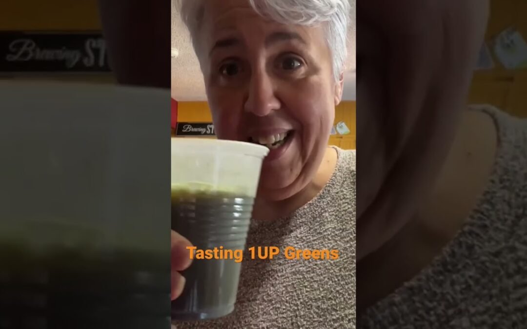 1UP Greens tasting! Thinking of trying  Greens and Reds superfoods supplements.#shorts