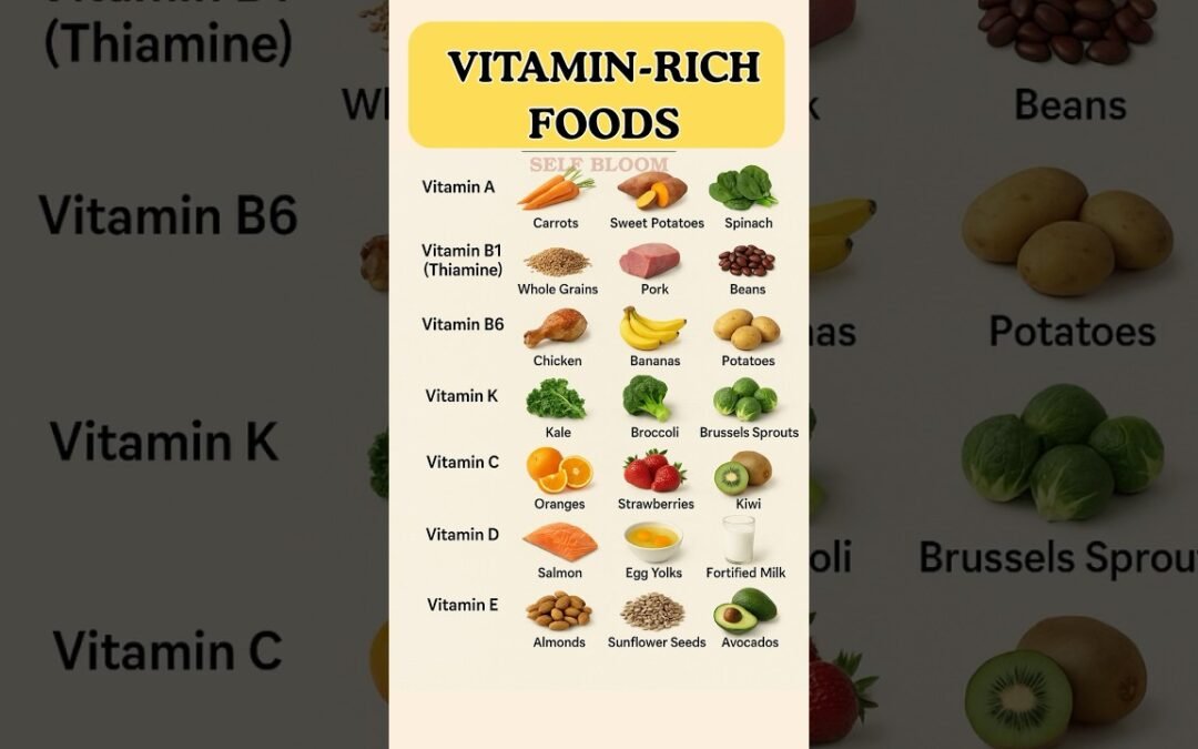 All Vitamins You Need: Best Food Sources for Each Vitamin!  #nutritionassistance #food #vitamin