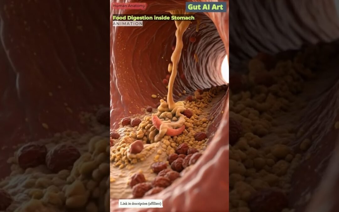 Food Digestion Animation | Gut AI Art | 03