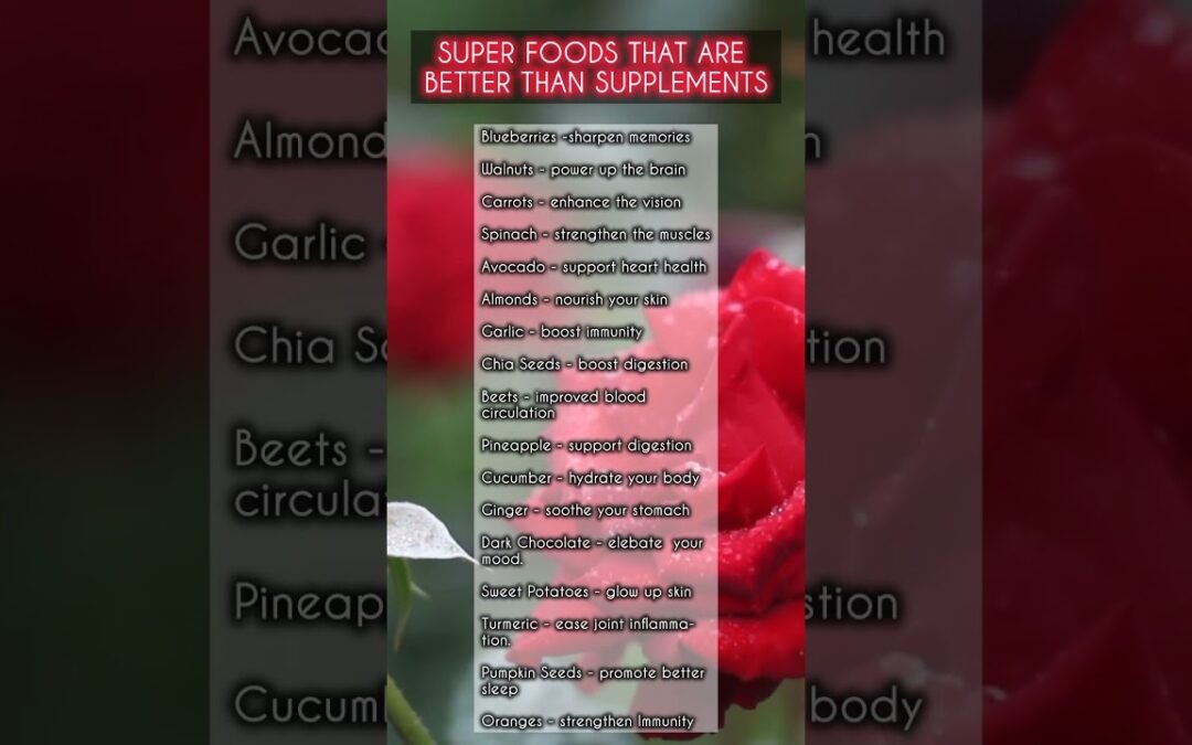 SUPERFOODS THAT ARE BETTER THAN SUPPLEMENTS #usa #healthylifestyle  #foryou #knowledge #health