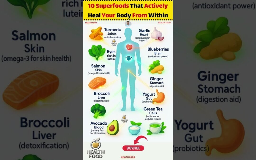 Nature's Pharmacy: 10 Superfoods That Actively Heal Your Body From Within #nutritiontips #superfoods