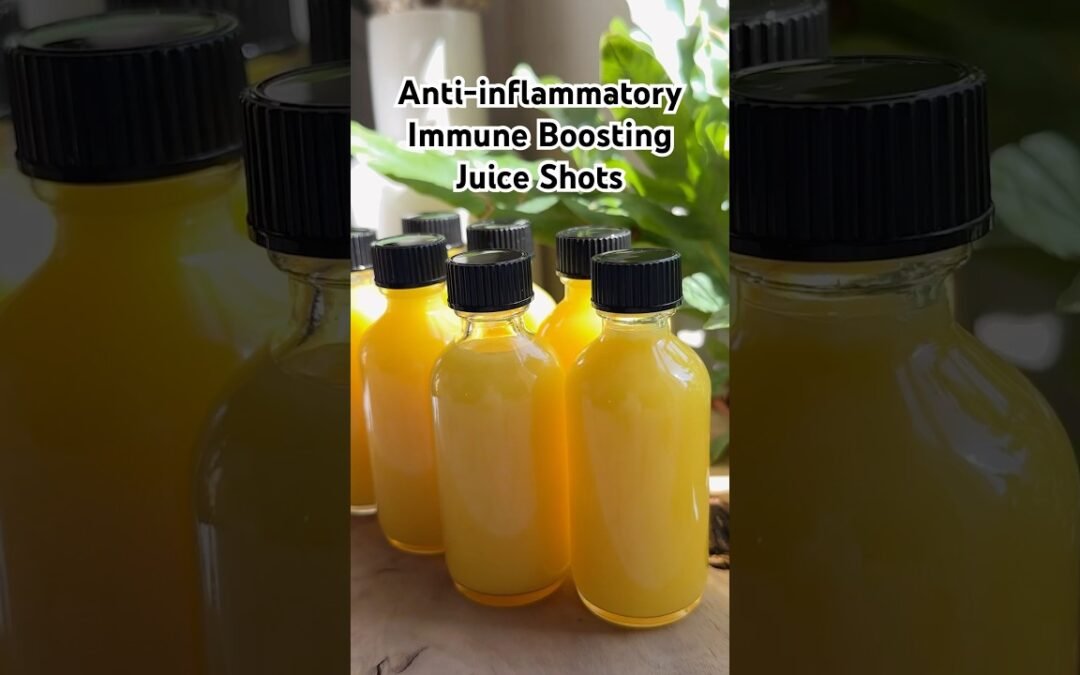 Anti-inflammatory Juice Shots #healthyliving #juice #coldandflu
