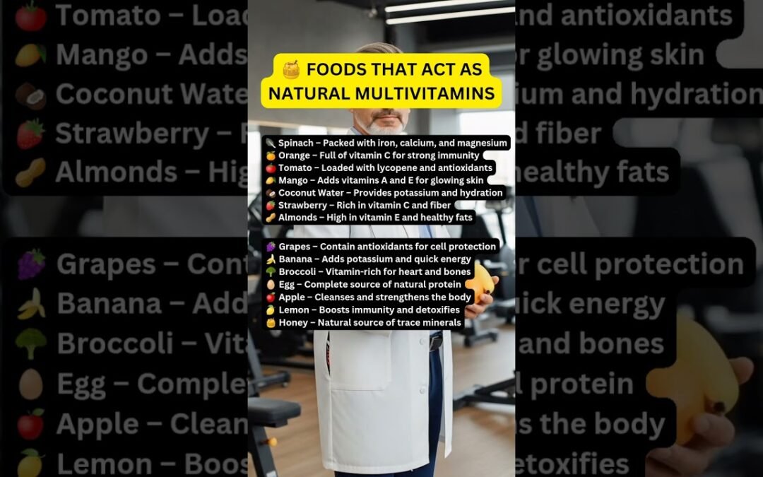 FOODS THAT ACT AS NATURAL MULTIVITAMINS #superfoods #nutritiontips #healthylifestyle